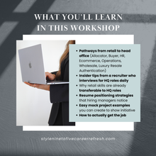 Fashion Career Workshop Video: Breaking Into Head Office Roles
