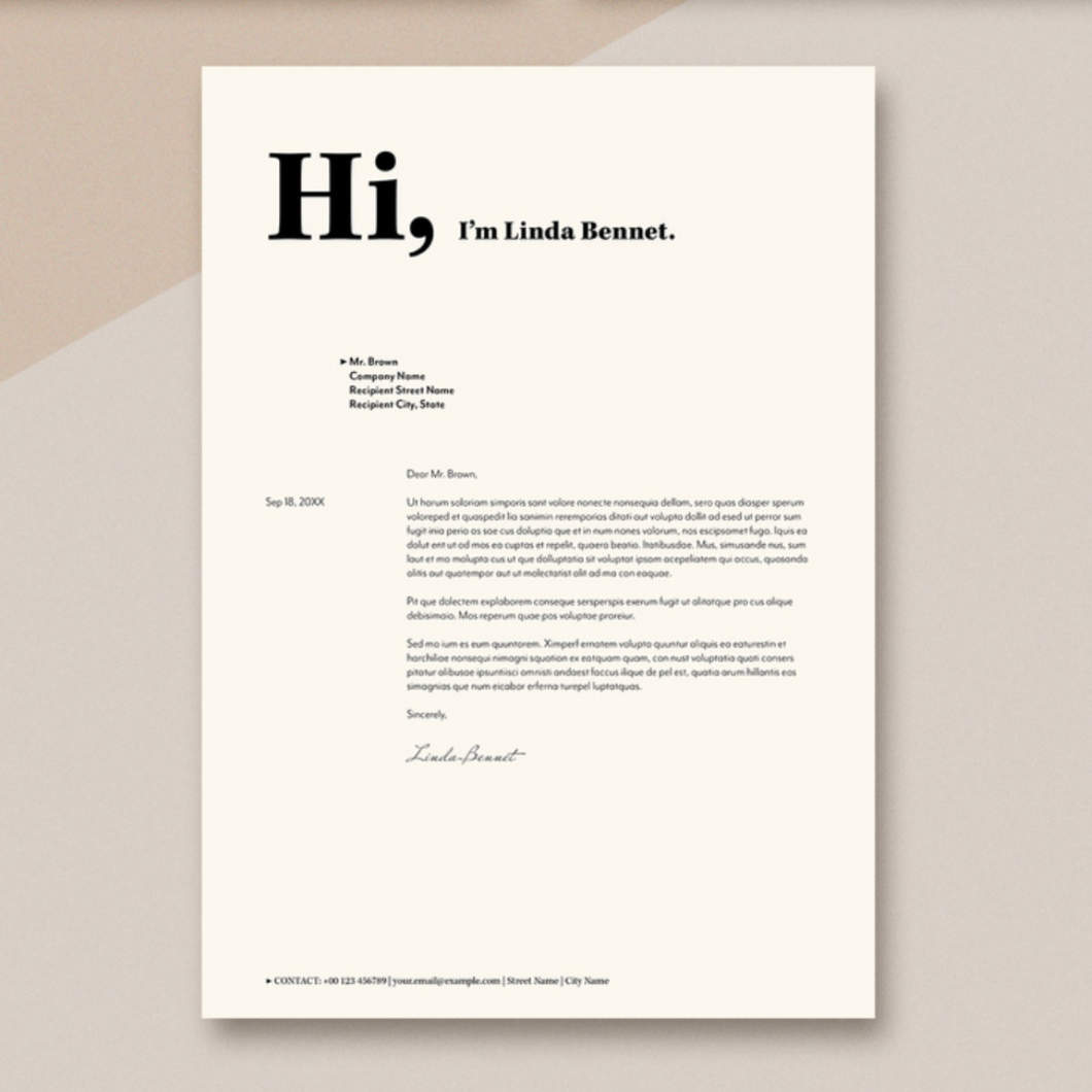 Cover Letter Refresh - (6+ Years)