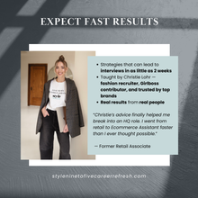 Fashion Career Workshop + Bonus Workbook | Break Into Fashion With a Fashion Recruiter