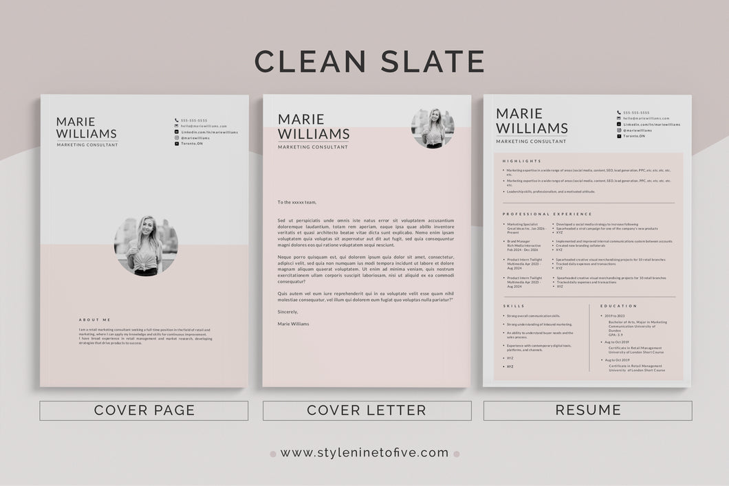 CLEAN SLATE - Application Package