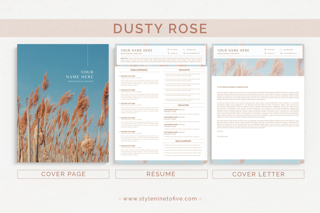 DUSTY ROSE - Application Package
