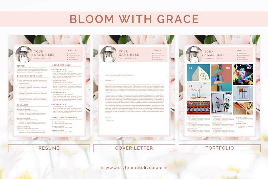 BLOOM WITH GRACE - Application Package