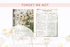 FORGET ME NOT - Application Package