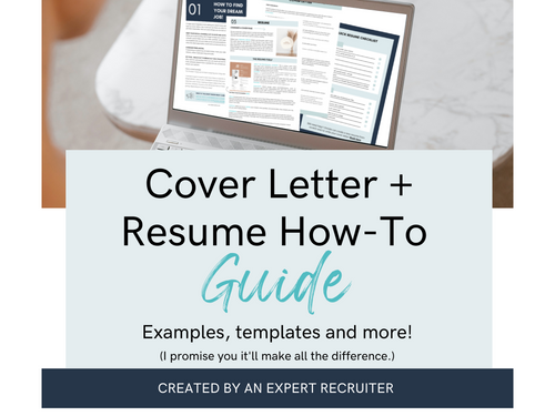 Cover Letter + Resume How-To Guide (5 Pages)